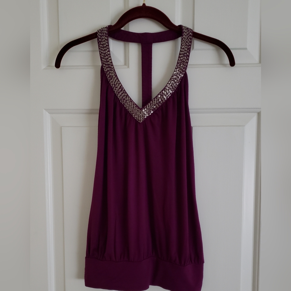 Forever 21 Chic Halter Top With Beading